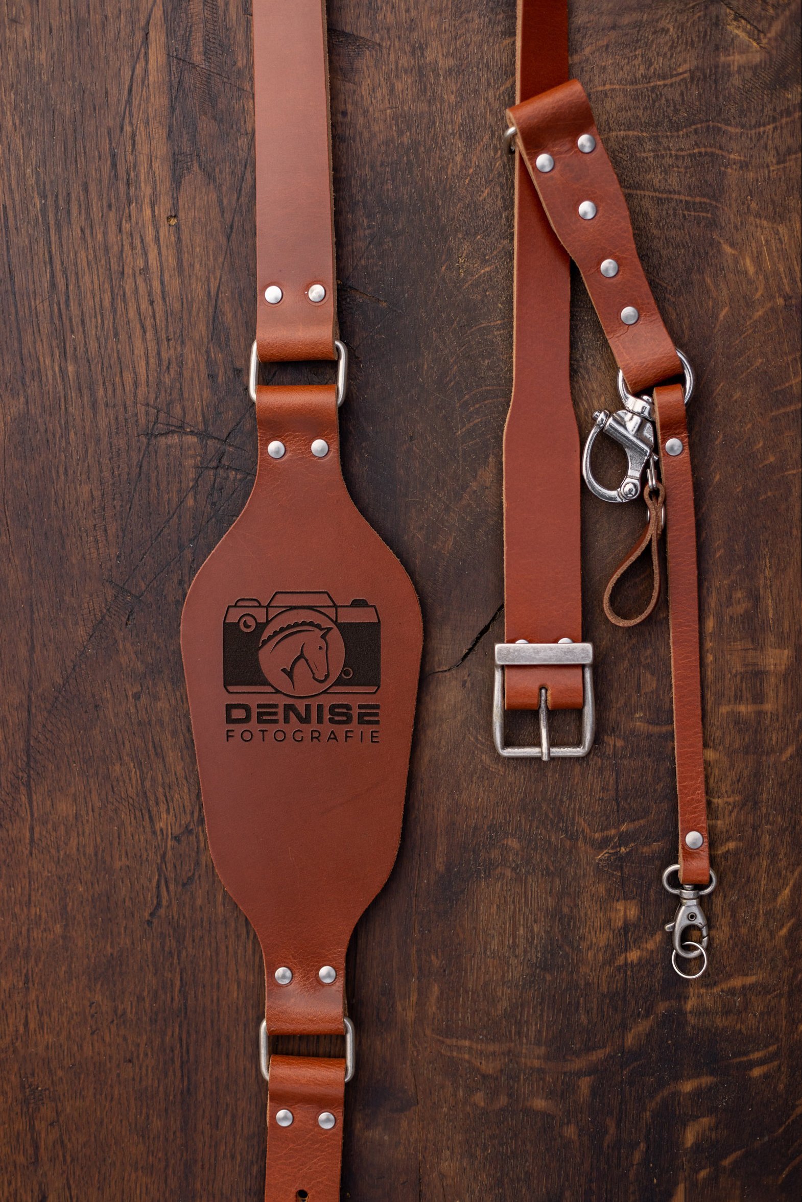 Personalized Dual Camera straps - DesiredLeather