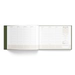 Binnenpagina van de fotografie agenda 2026 met weekoverzicht en extra schrijfruimte