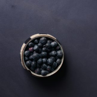 Leren fotoachtergrond  M | Blueberry