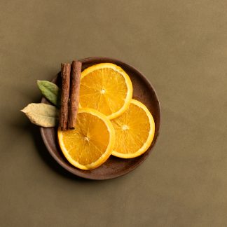 Leren fotoachtergrond  M | Striped Olive