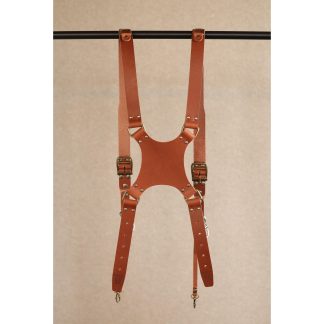 HFS102 | Camera harness - Cognac / Brass Regular