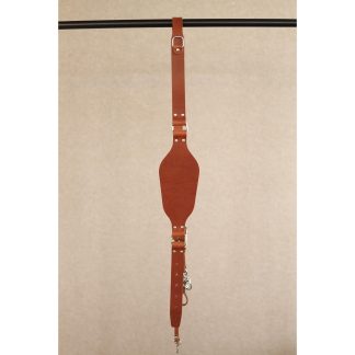 HFS105 | Shoulder strap - Cognac/old silver Regular